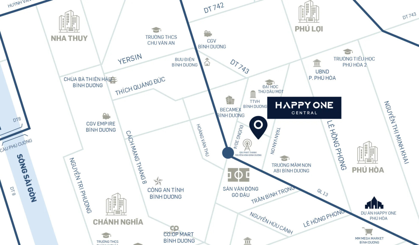 Vị trí Happy One Central